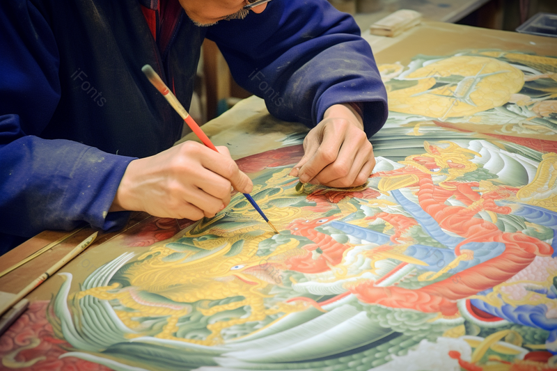 非物质文化遗产绘画摄影实拍,高清,摄影图,摄影图片,图片大全,摄影图免费下载